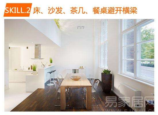 回避家居煞气 尖角梁柱化解有方法